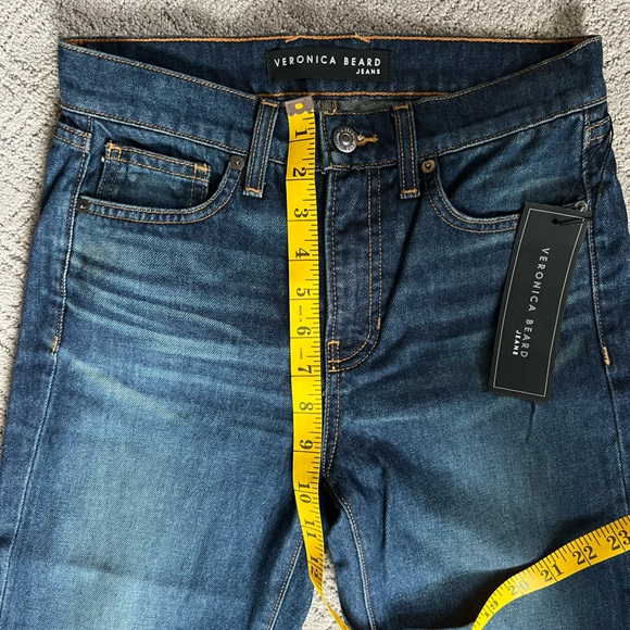 Veronica Beard Sandi High Rise Crop Flare Jeans NWT - Picture 7 of 13